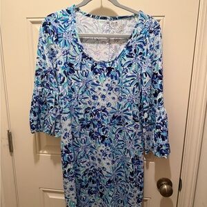 Lilly Pulitzer Blue Floral Dress